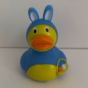 ☀️Rubber Duck with bunny Ears and Basket